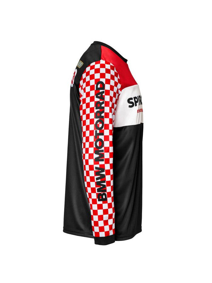 Maglia a maniche lunghe Rallye blu/bianco